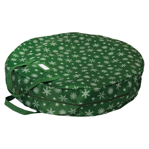 Merry Moments Holiday Wreath Storage Bag, Green